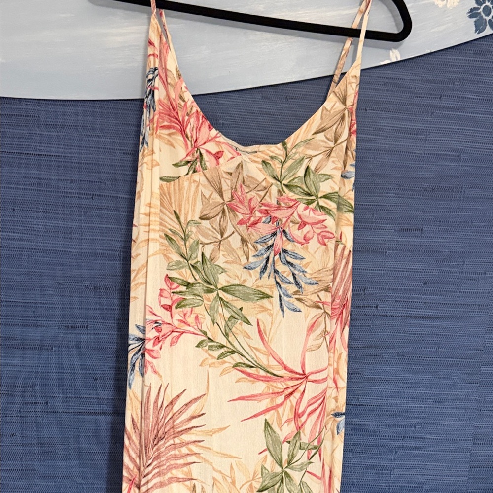Hurley Floral Maxi Dress - Cream and Pink
